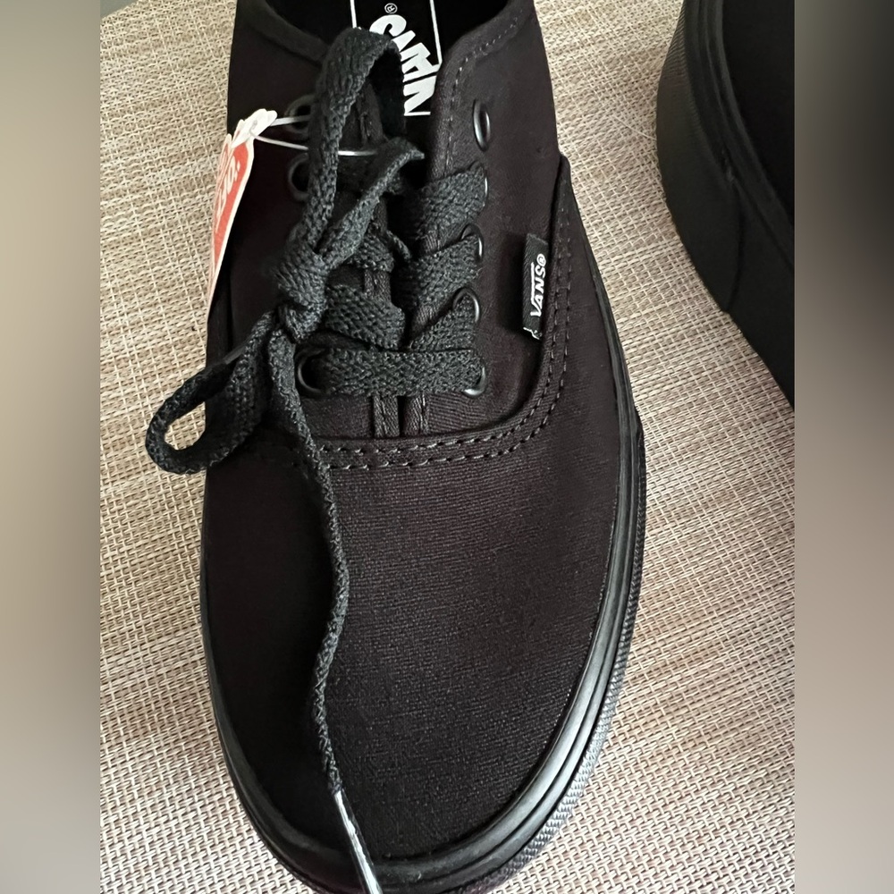 Vans Black Stackform Platform Canvas Sneakers Siz… - image 3